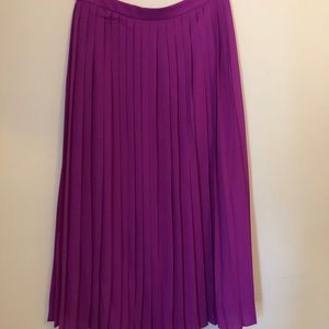 Pleated J. Crew Midi Skirt